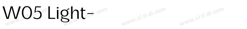W05 Light字体转换